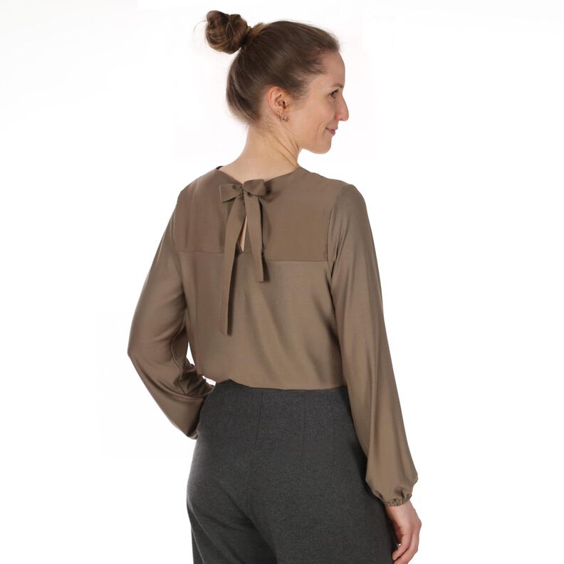 Madame YELDA - tee-shirt bi-materi&egrave;re XS-XXL image number 1