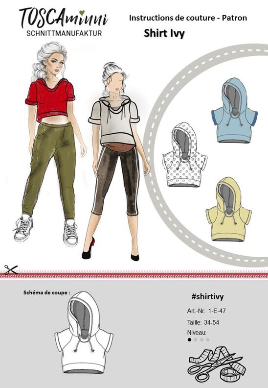 Patron T-shirt femme Ivy t. 34-54 Instructions de couture image number 4