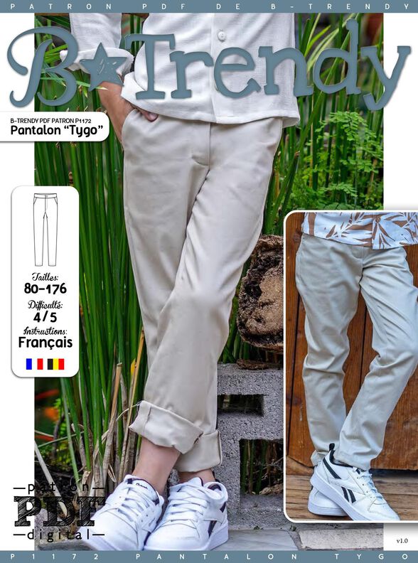 Pantalon Tygo Patron de Couture image number 2