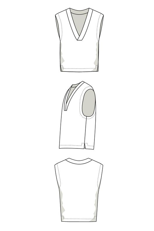 Patron slipover XS-XXXL Patron de couture slipover image number 6