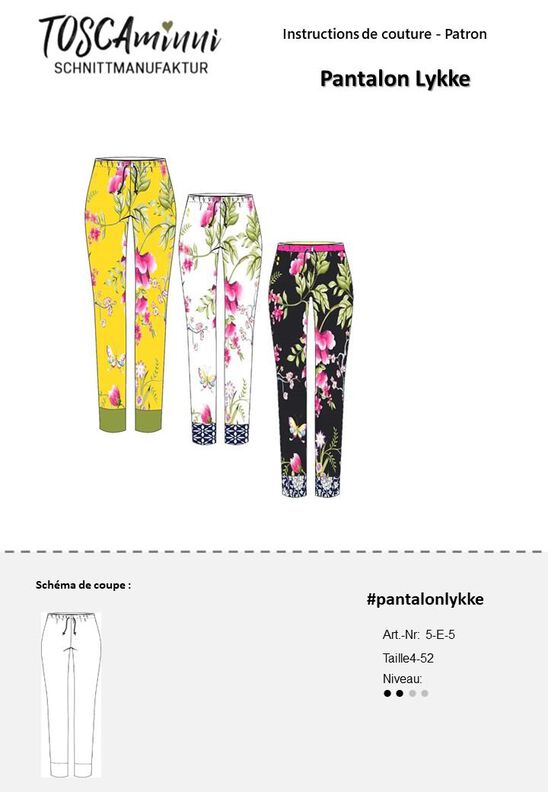 Pantalon Lykke tailles 34-52 Patron image number 5