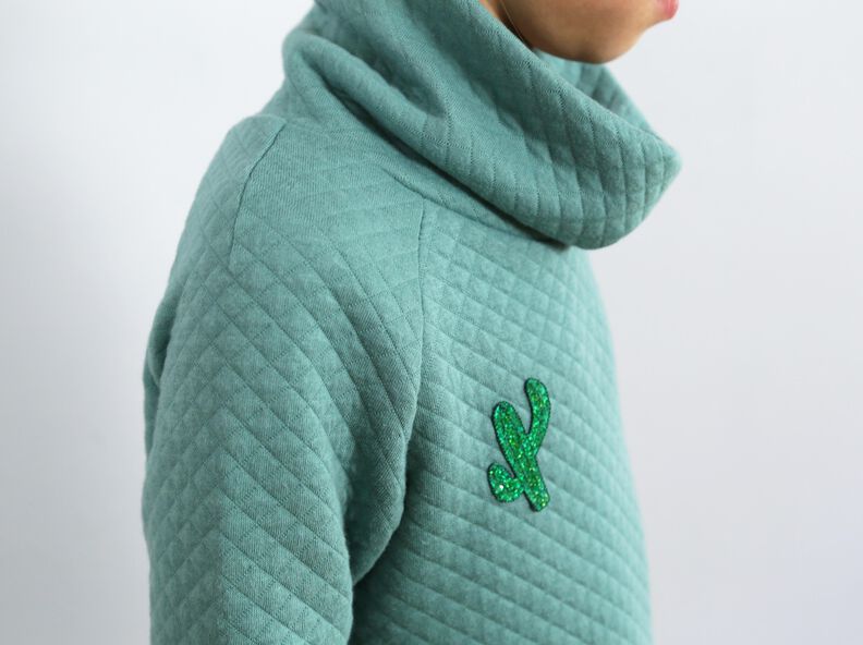 POLLY - robe en sweat avec col roulé 98-152 image number 2
