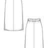 Jupe mi-longue Patron XS-XXXL. Jupe Patron de couture thumbnail number 6