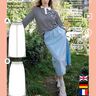 Jupe mi-longue Patron XS-XXXL. Jupe Patron de couture thumbnail number 7