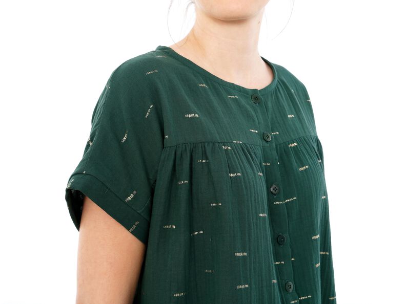MADAME SUZY - Chemisier ample froncé XS-XXL image number 9