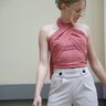 Crop top à col halter avec volants et liens - LYRA thumbnail number 9