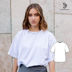 Patron T-shirt oversized avec instructions en vidéo XS-XXXL