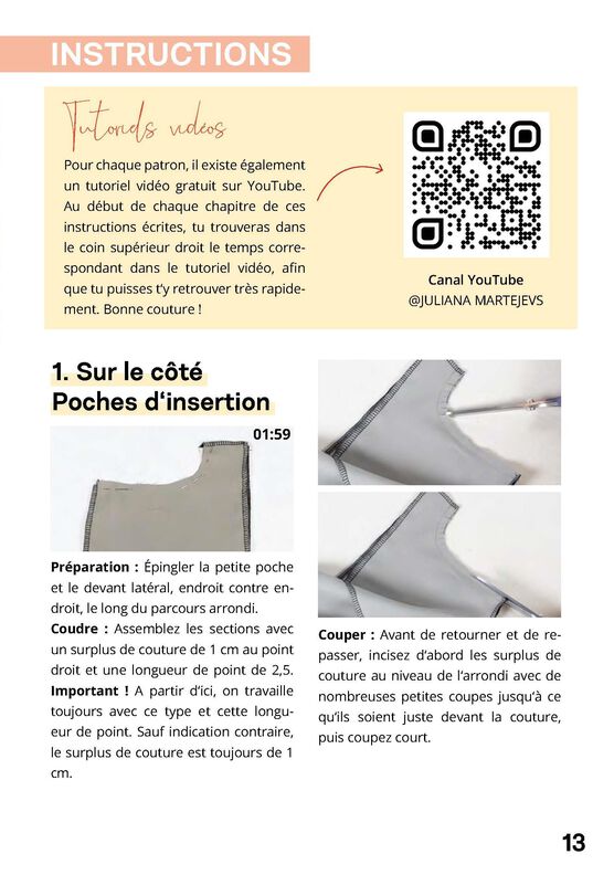 Jupe cargo patron XS-XXXL. Jupe mi-longue patron  image number 10