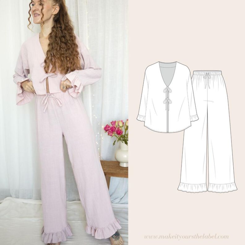 Pyjama Set (Blouse + Pantalon) image number 1