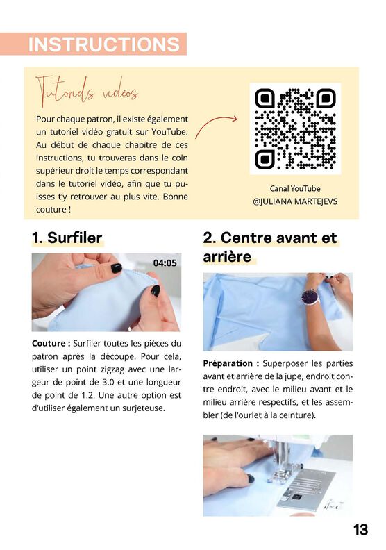 Jupe courte Patron XS-XXXL. Jupe Patron de couture image number 10