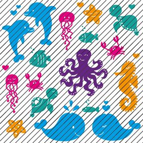 Fichiers pour plotter »Meeresliebelei/Amour de la mer« (XXL)