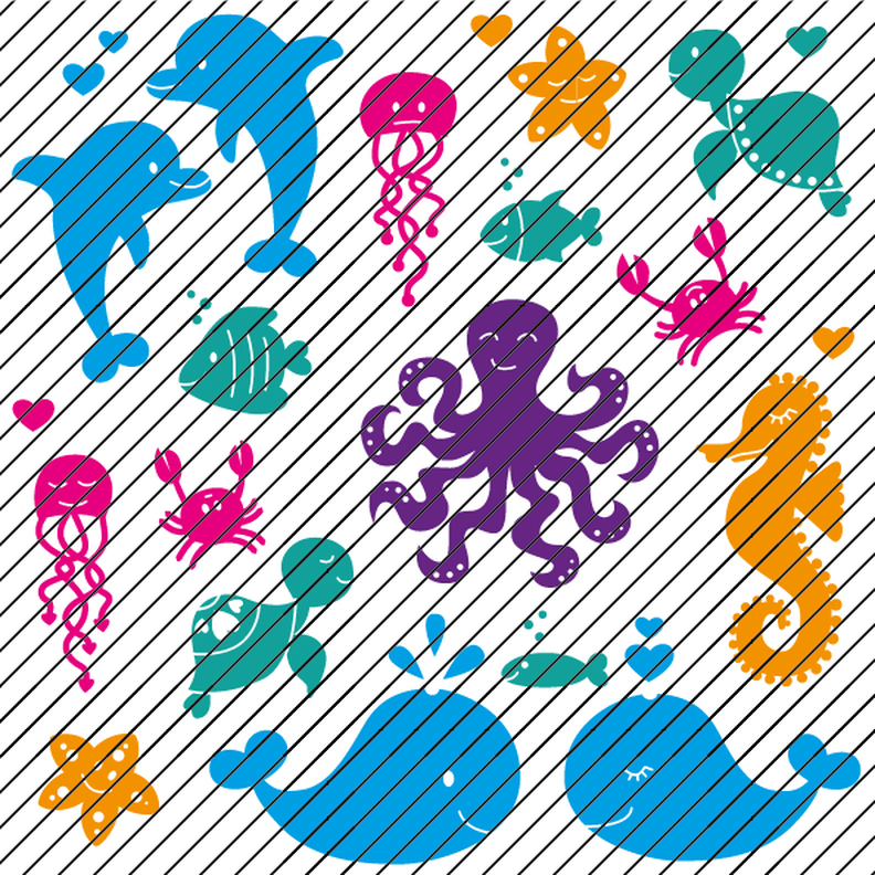 Fichiers pour plotter »Meeresliebelei/Amour de la mer« (XXL) image number 1