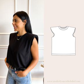 Tshirt / robe à épaulettes - T34-44