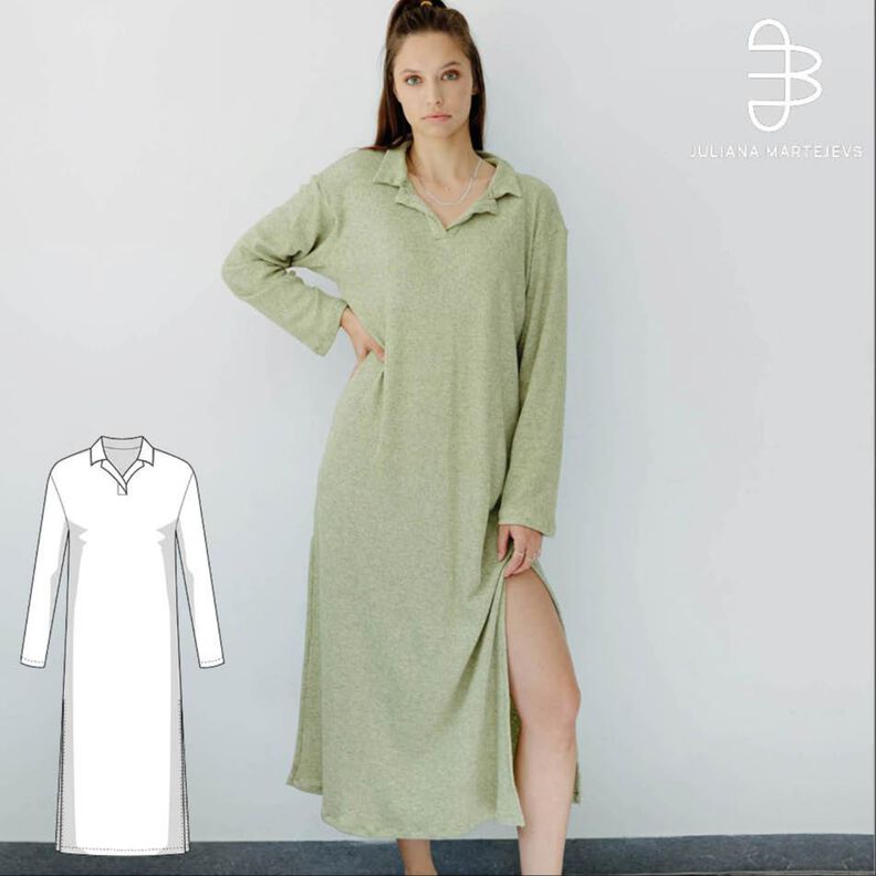 Robe Polo à manches longues XS-XXXL, Patron de couture image number 1