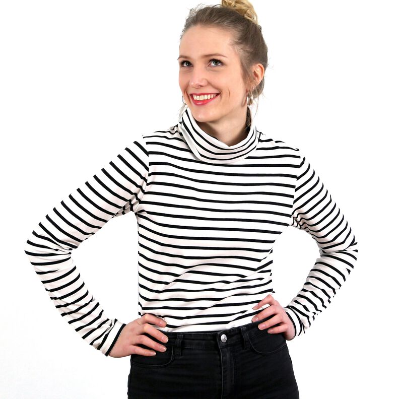 Madame ROMY - T-SHIRT AVEC COL ROULÉ XS-XXL image number 7