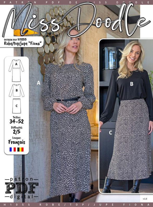 Robe/ Top/ Jupe Fiona Patron de Couture image number 2