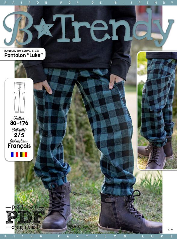 Pantalon "Luke" Patron de Couture  image number 2