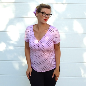 Blouse Claudine 34-52 PDF A4, A0 tutoriel imagé