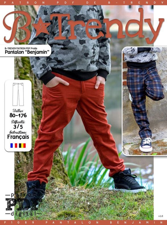 Pantalon BENJAMIN Patron de Couture  image number 2