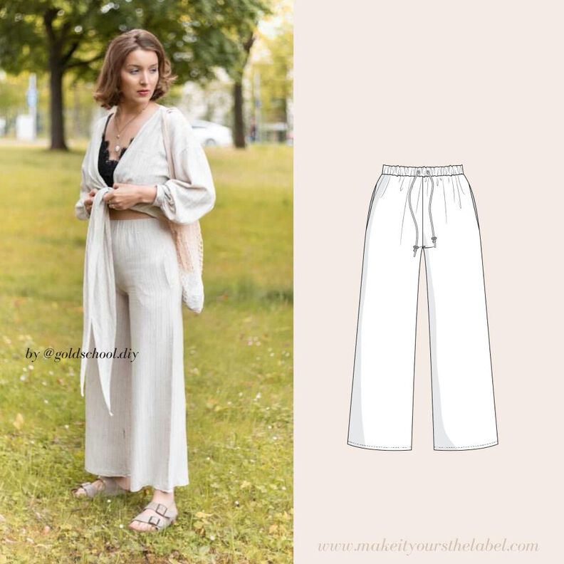 PANTALON TAILLE HAUTE / Culotte T34-44 image number 1
