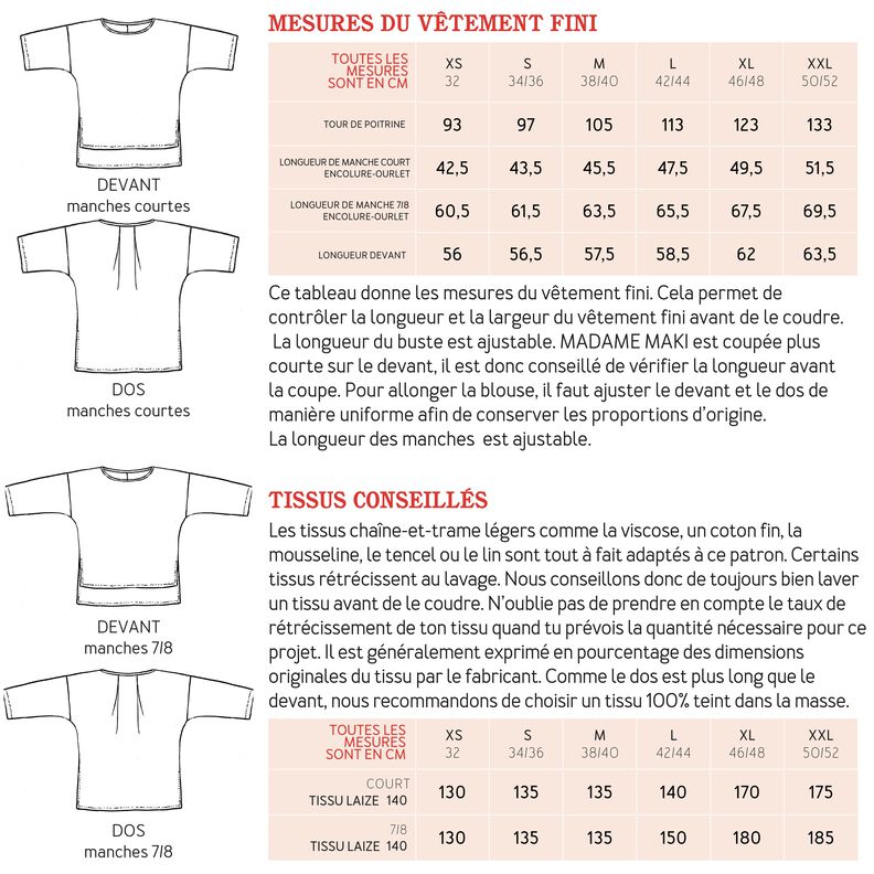 Madame MAKI - Blouse à pli et col rond  XS-XXL image number 4