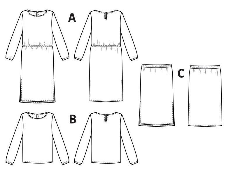 Robe/ Top/ Jupe Fiona Patron de Couture image number 3