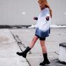 Sweatshirt oversize / Robe sweat - T34-50 thumbnail number 5