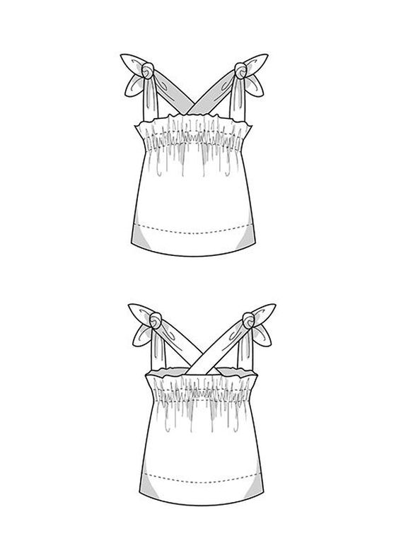Patron Top à volants XS-XXXL Patron Top de couture image number 6