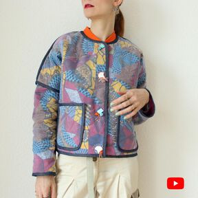 Blouson matelassé 2 options de longueur/col tailles 34-56