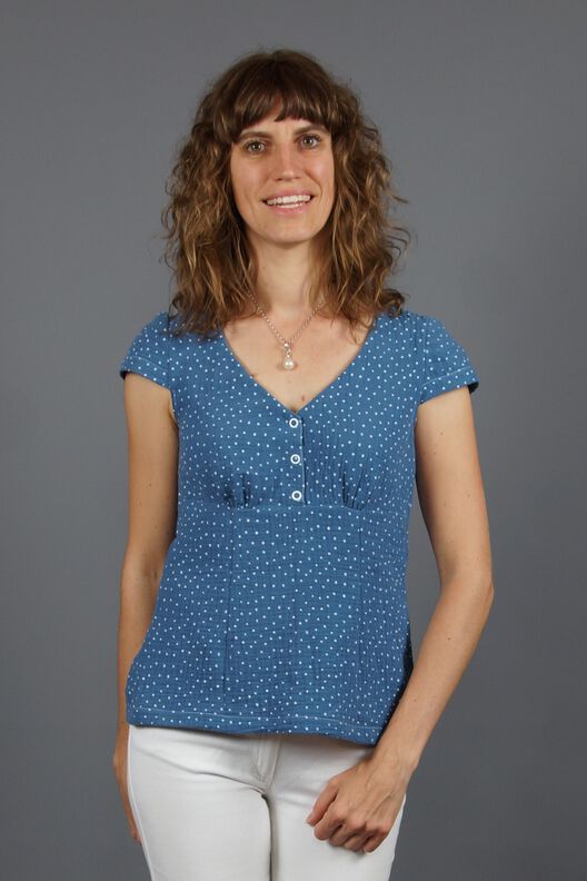 Blouse PETITE Claudine 34-48 PDF A4, A0 tutoriel imagé image number 6