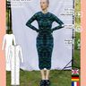 Patron Midi-Robe à manches longues XS-XXXL  thumbnail number 6