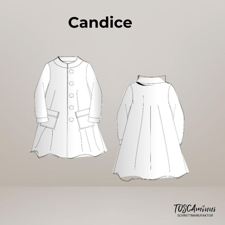 Manteau Candice tailles 34-54 Patron image number 7