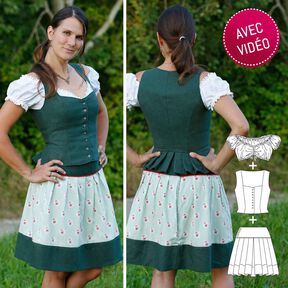 Corsage + jupe Susal traditionnel - patron de couture