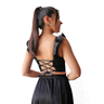 Koli Top | Crop bustier et haut avec laçage et volant thumbnail number 4