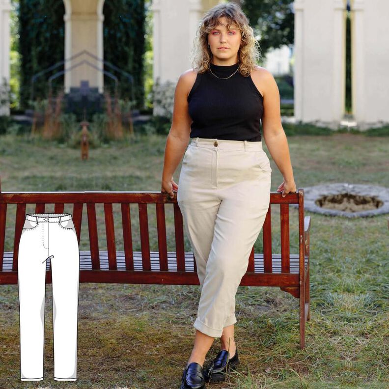 Patron  pantalon chino, XS-XXXL, Patron pantalon image number 1