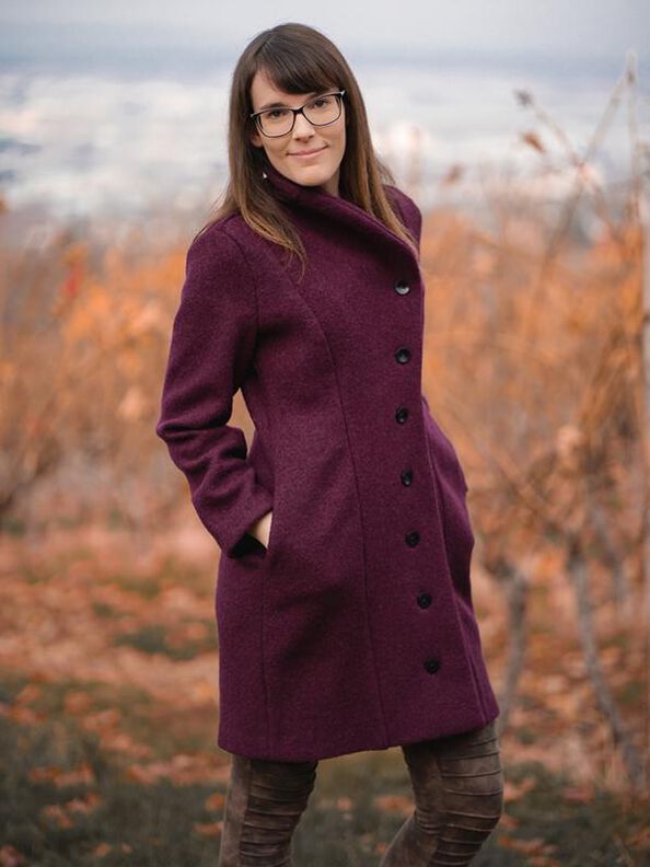 Manteau ou veste NATALJA 34-54 PDF A4, A0 tutoriel imagé image number 4