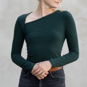 T-shirt à manches longues asymétrique ALEA - T. 34 - 46