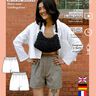 Pantalon court avec élastique Patron XS-XXXL thumbnail number 6