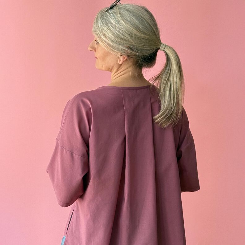 Madame MAKI - Blouse à pli et col rond  XS-XXL image number 9