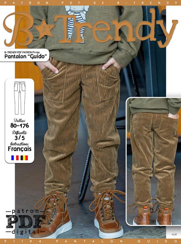 Pantalon Guido Patron de Couture image number 2