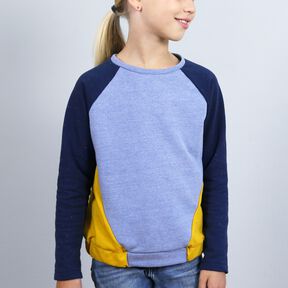 LILLE - pull raglan avec coutures de séparation obliques