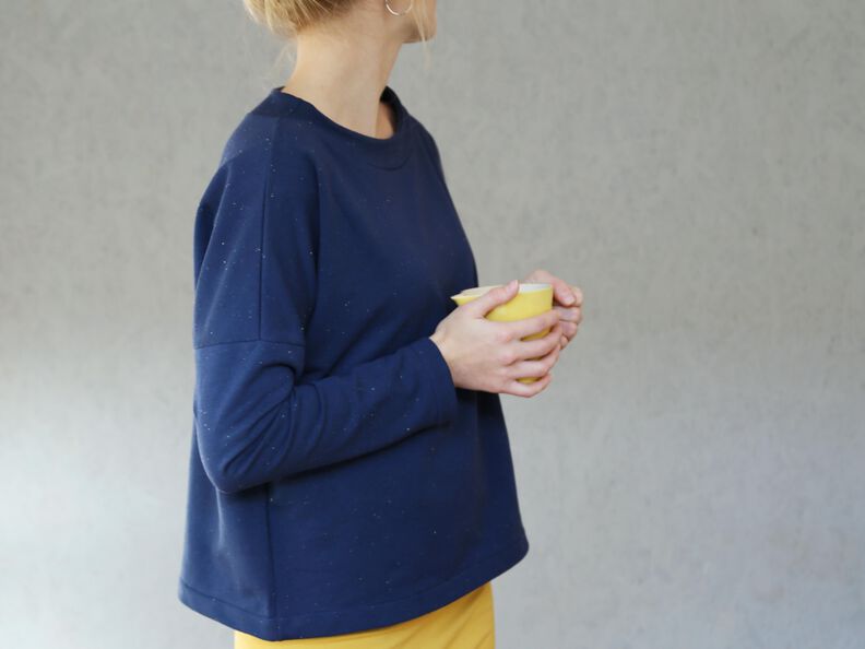 Madame ISA Pull avec col droit XS-XL image number 5