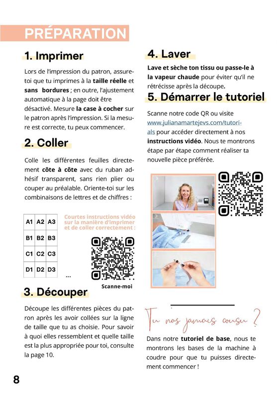 Jupe courte Patron XS-XXXL. Jupe Patron de couture image number 8