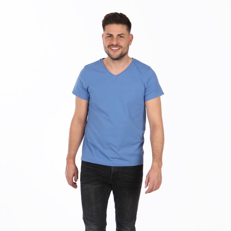MONSIEUR ERIK - T-shirt droit - col V  XS-XXL image number 7