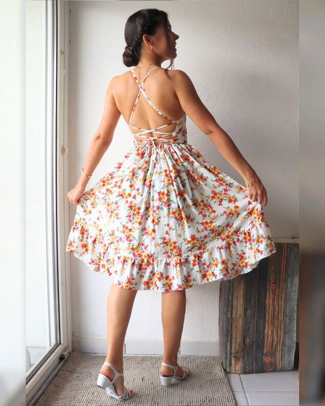 Patron Tonatiuh | Robe et haut avec laçage dans le dos image number 3