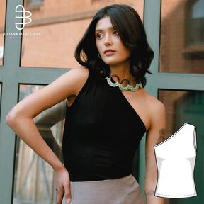 Patron Top asymétrique XS-XXXL Patron Top en jersey