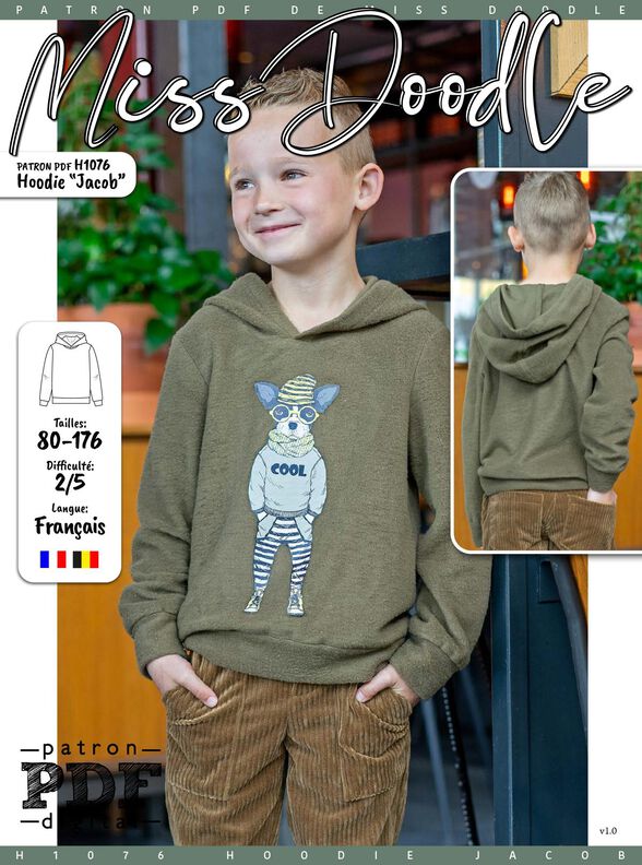 Hoodie Jacob Patron de Couture image number 2