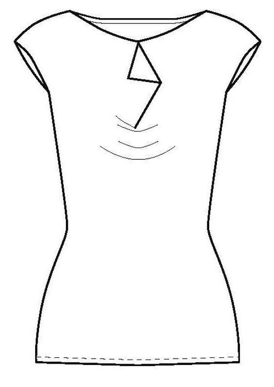T-Shirt/Robe PETITE Rita 34-48 PDF A4, A0 tutoriel imagé image number 8