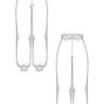 Pantalon jogging Patron XS-XXXL. Pantalon Patron de couture thumbnail number 5