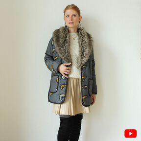 Blouson matelassé 2 options de longueur/col tailles 34-56